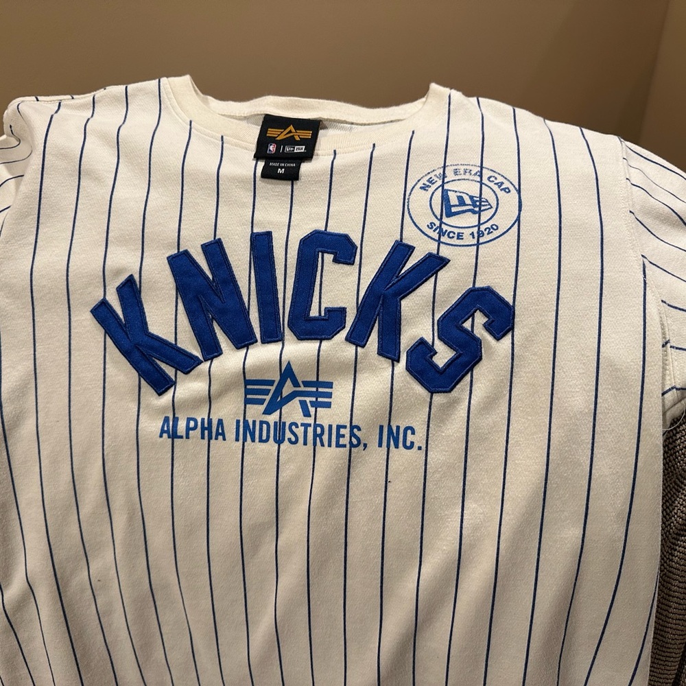 Knicks Alpha Industries Jersey (Medium)